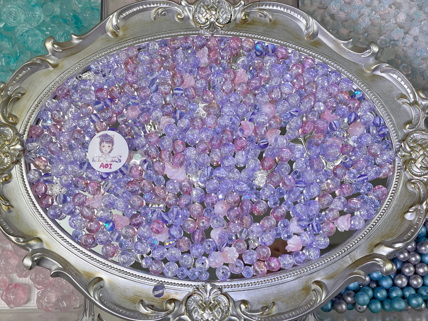 A.0480新作花火硫璃シリーズ:蝶々が舞う🦋 10mm