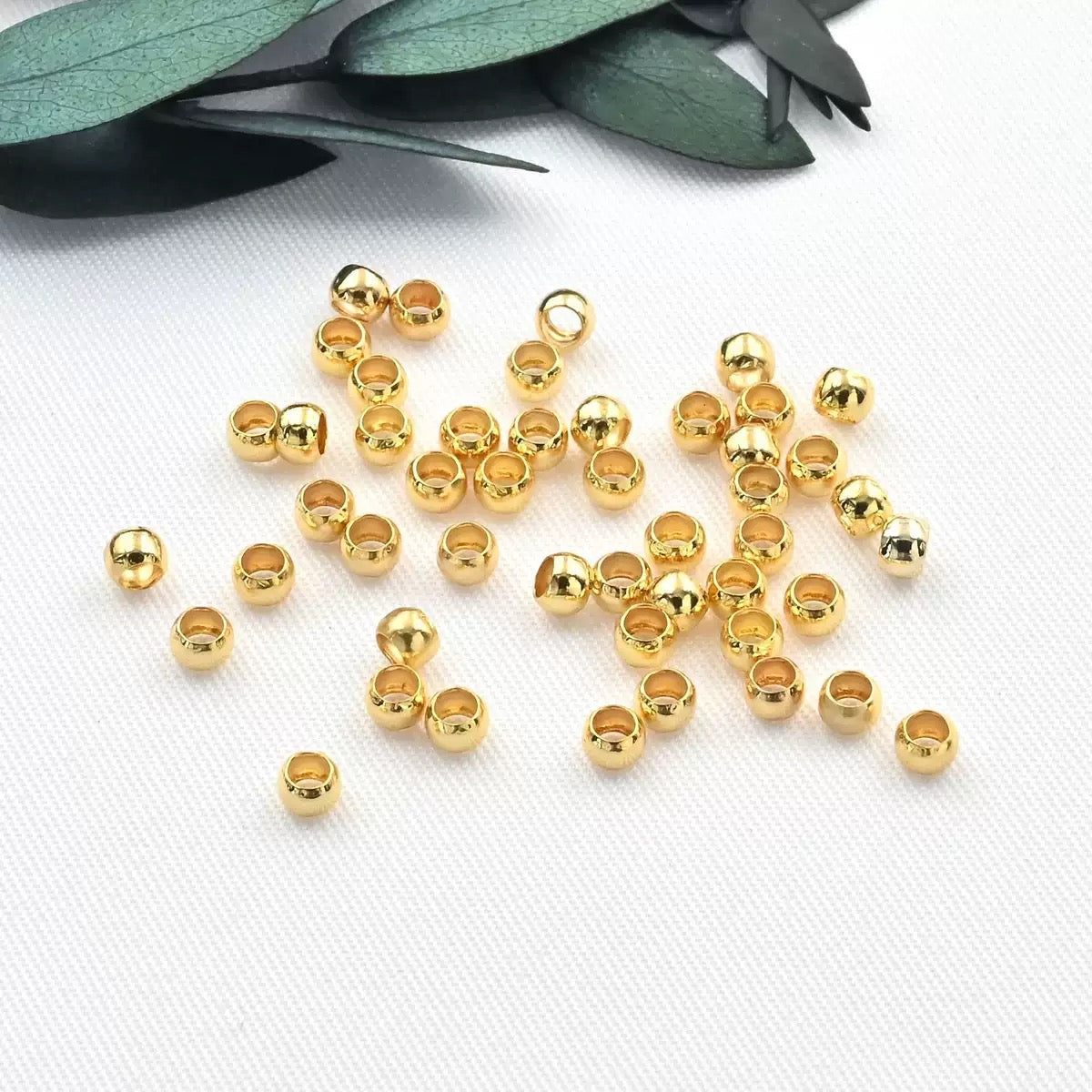 A.0096 潰し玉 シルバー ゴールド 2.5mm
