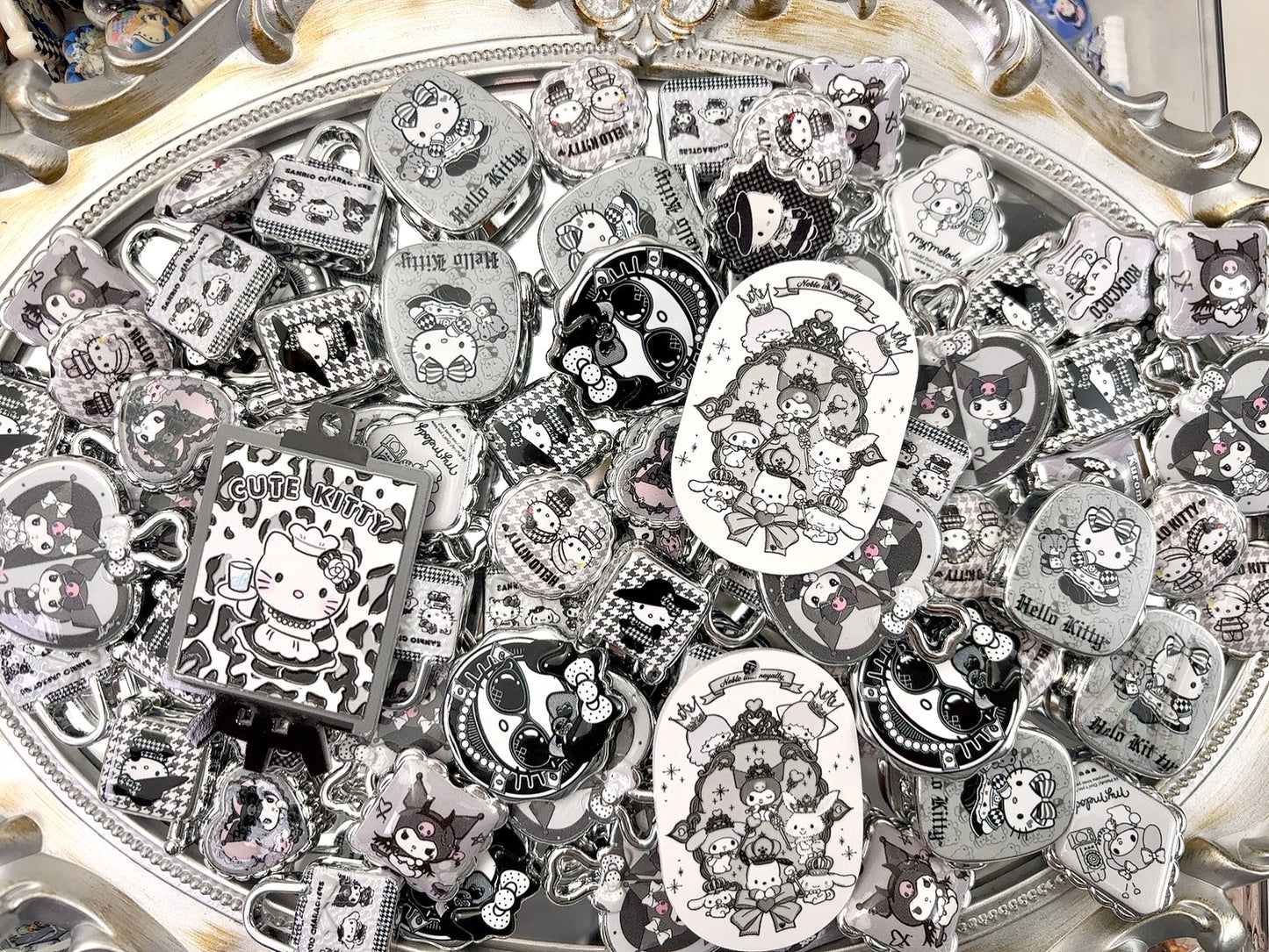 A.0010 新作シルバー加工ビーズ:ins風