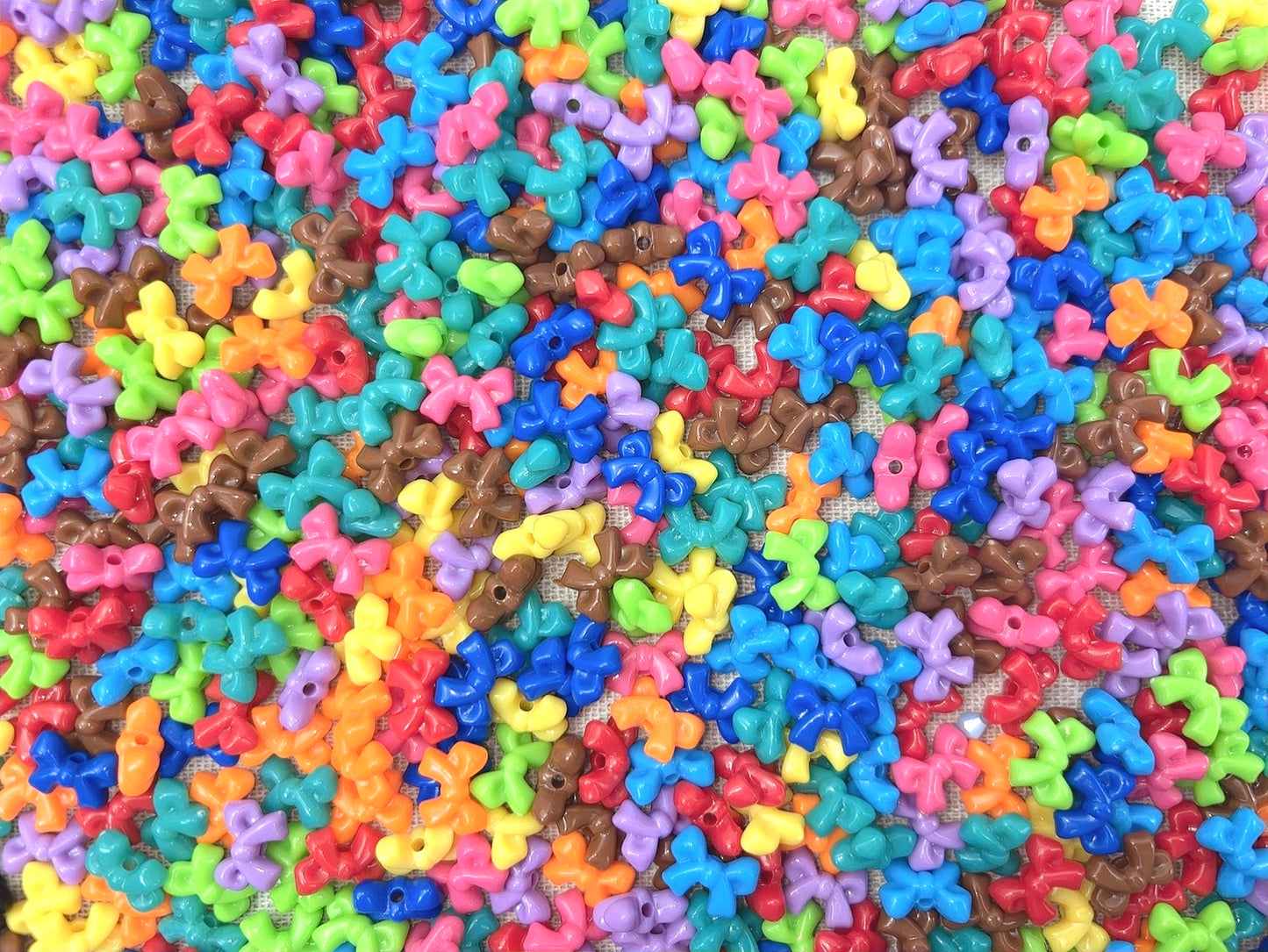 A.00001 989 新作ビーズ:ミニリボン 濃い系