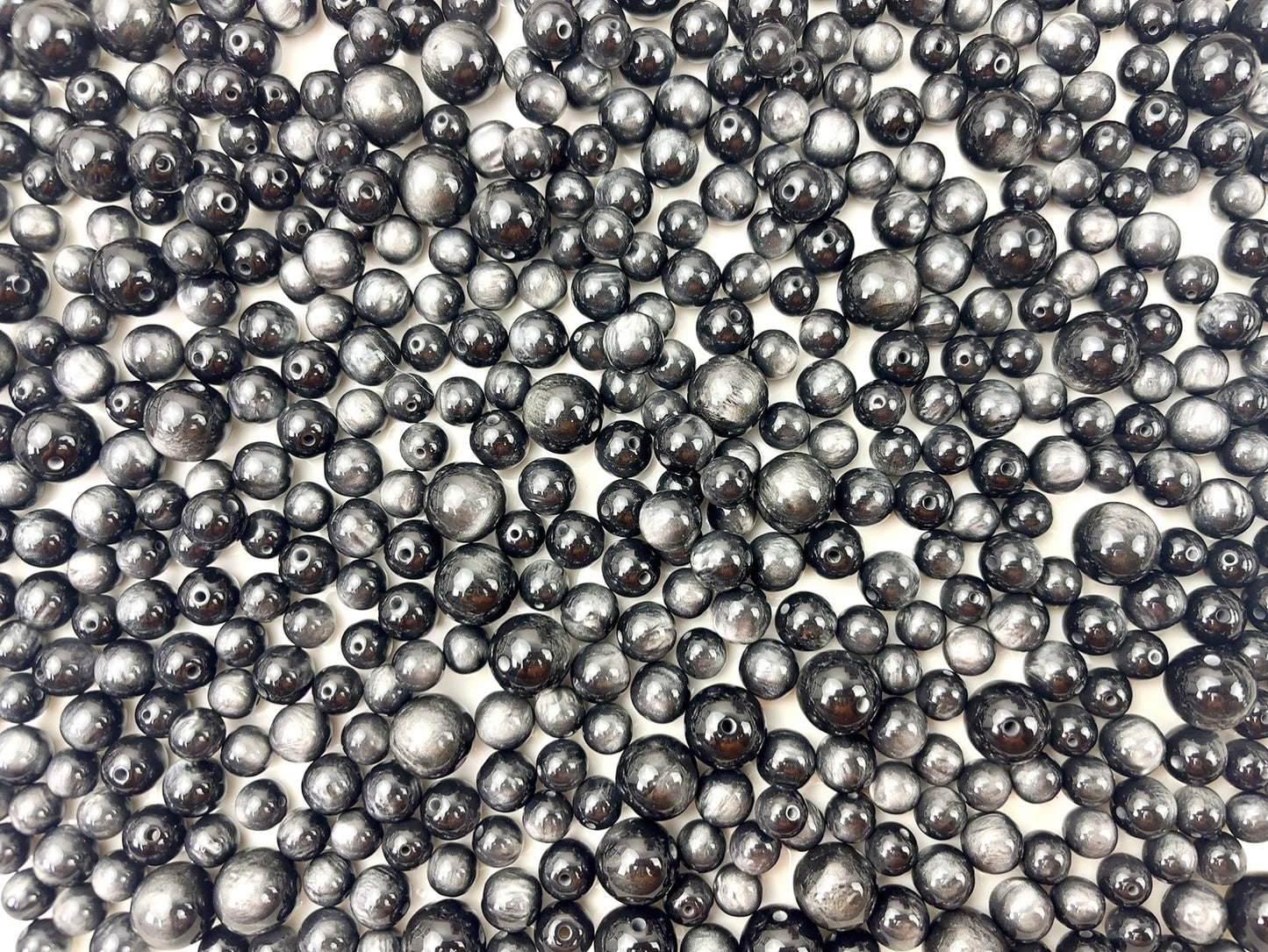 A.00001 854 新作ビーズ樹脂ビーズ:黒 10-12-16mm