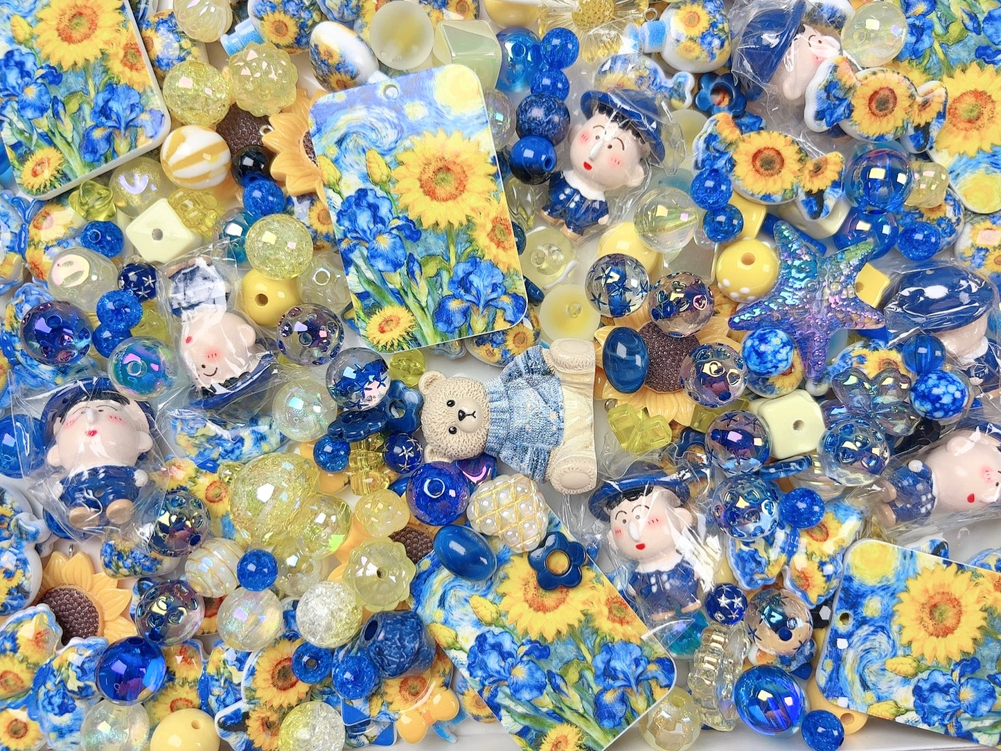 A.00001 787 新作ビーズ:ゴッホのひまわり🌻