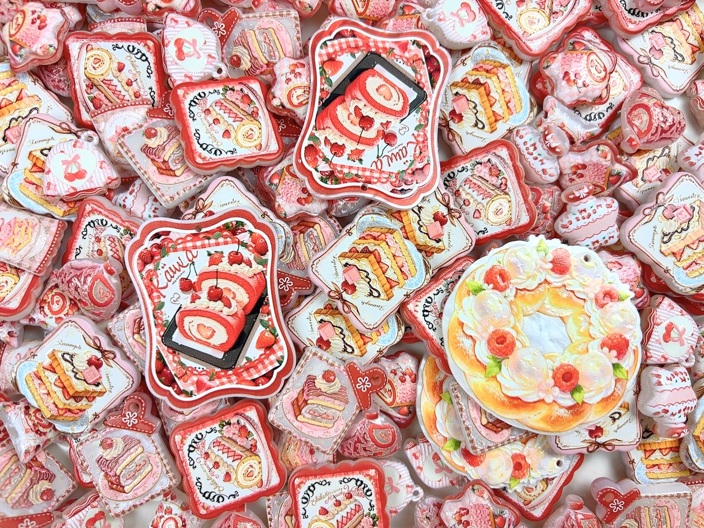 A.00001 728 新作ビーズ:美味しいケーキ🍰🧁