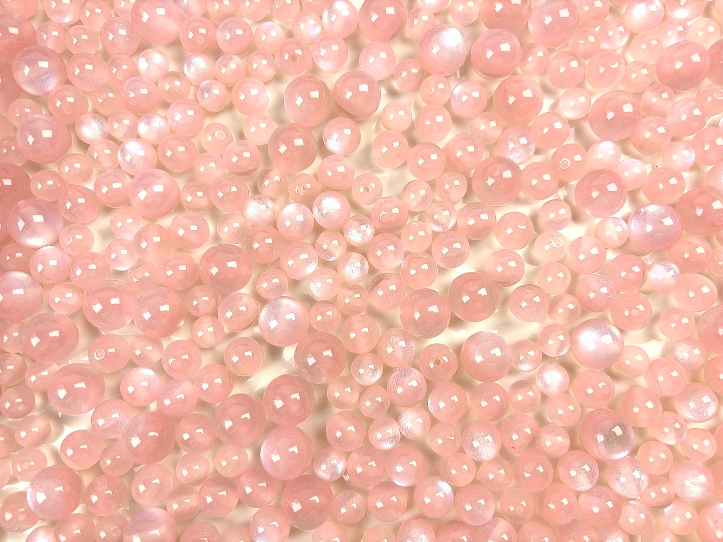 A.00001 725 新作樹脂ビーズ:ピンク 10-12-16mm