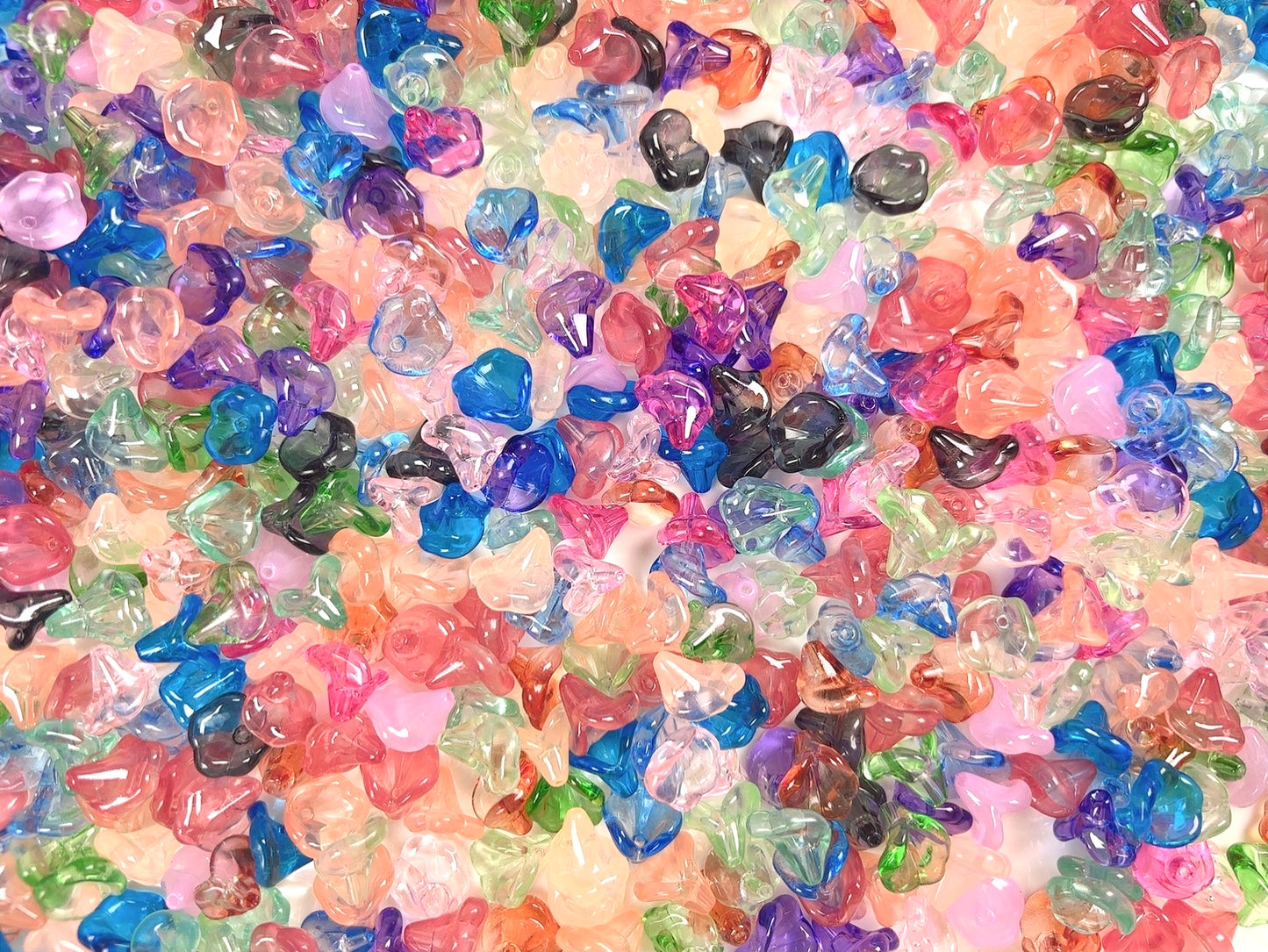 A.00001 694 新作ビーズ:硫璃トランペットの花🌸🌼