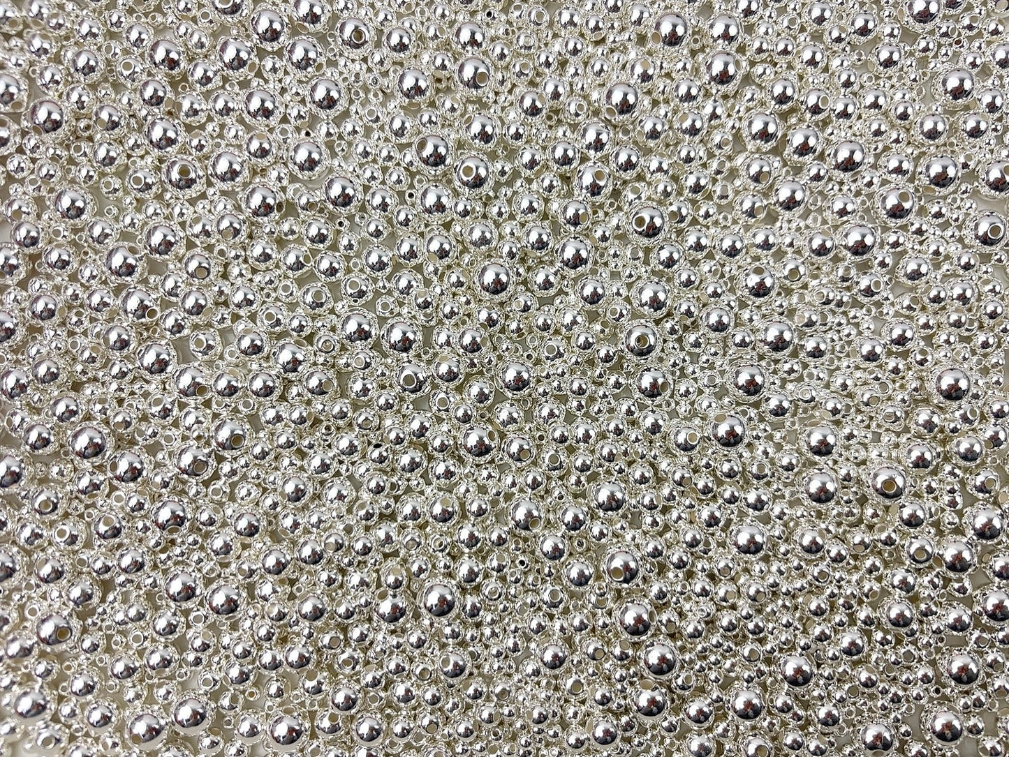 A.00001 894 新作ビーズ:シルバーミックス 4-6-8-10mm