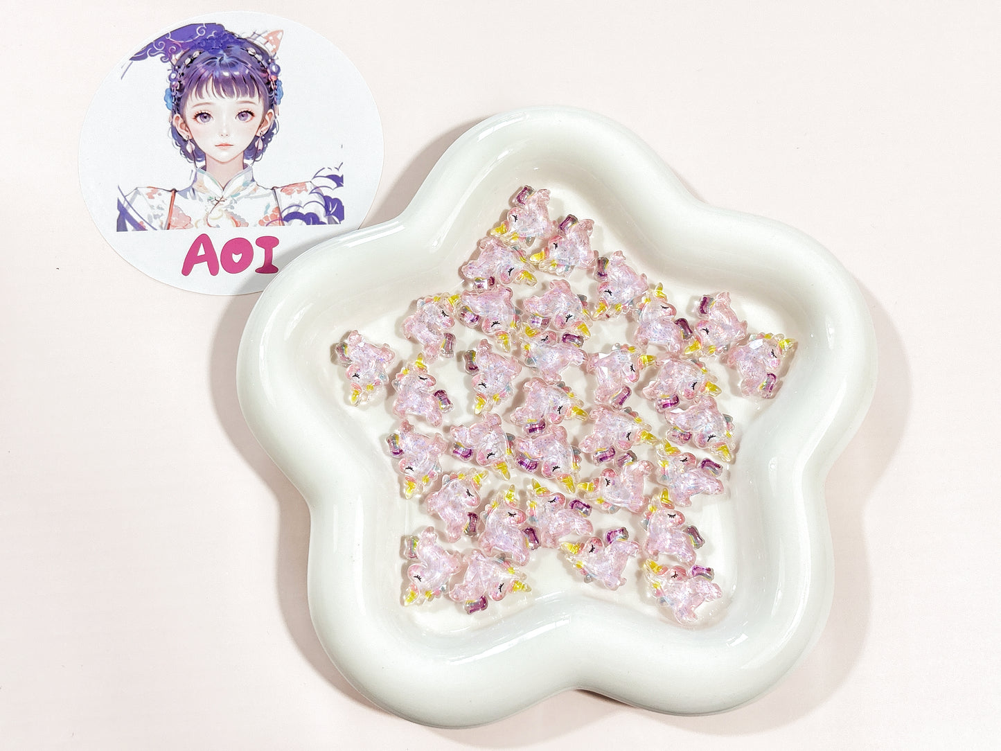 A002. Acrylic Unicorn Pink