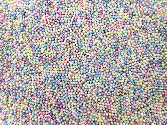 A.0116 新作ロンデルビーズ：マカロン丸い　2mm
