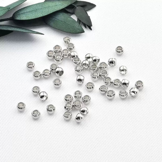 A.0096  潰し玉　シルバー　ゴールド 2.5mm