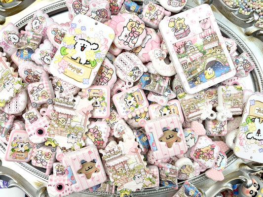 A.0073  新作浮彫ビーズ：線犬🐕🐶