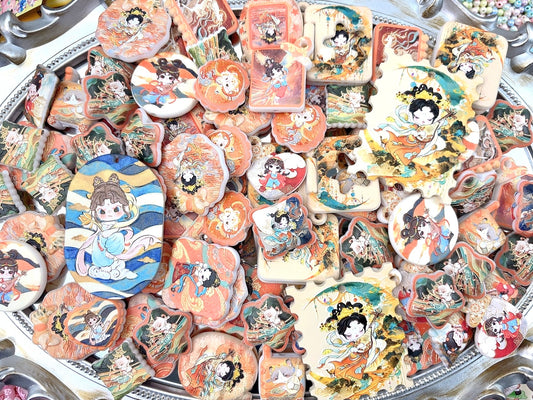 A.0065  新作浮彫ビーズ：敦煌神女