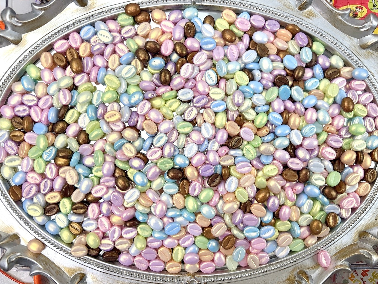 A.0018 新作ビーズ：夜光コーヒー豆🫘