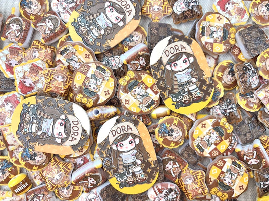 A.00001 987  新作浮彫ビーズ：コーヒードラちゃん