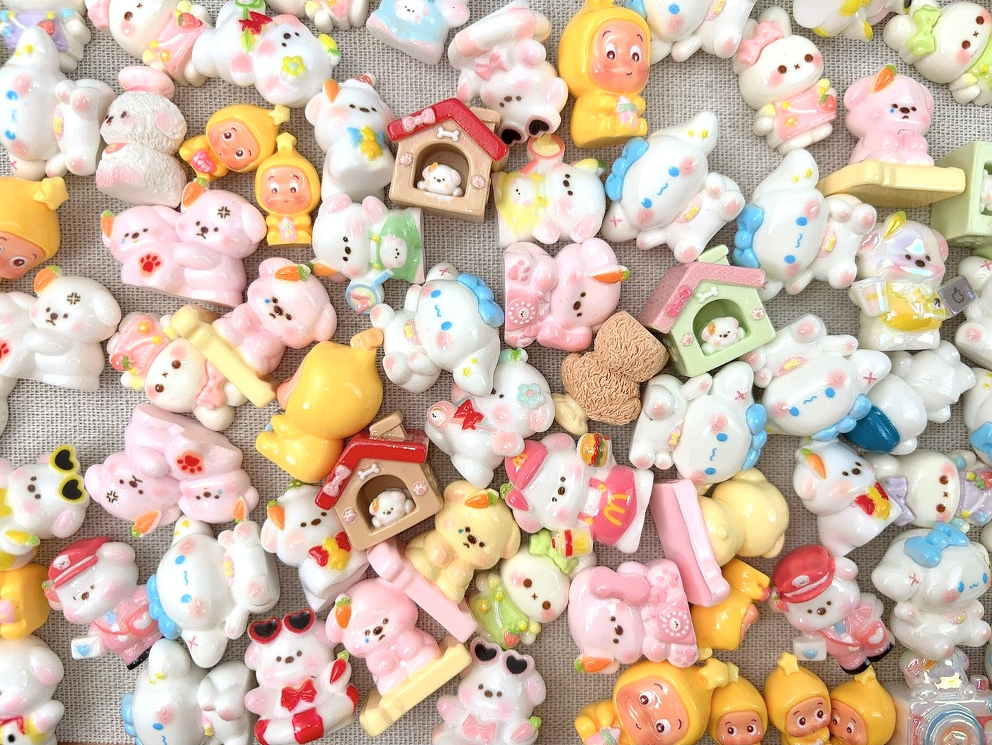 A.00001 988 新作樹脂立体人形さん　穴無い　(ミッフィうさぎちゃんだけ後ろが平ら)