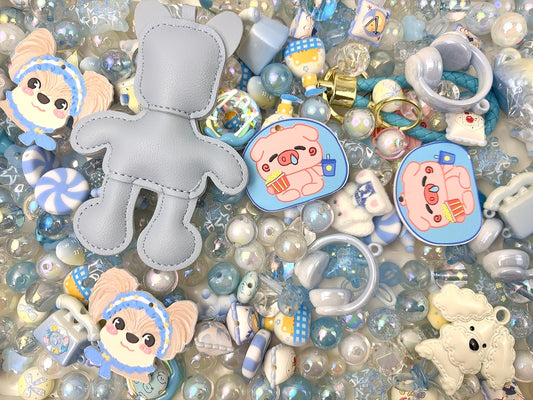 A.00001 929 新作ビーズ：アイスブルー　お得