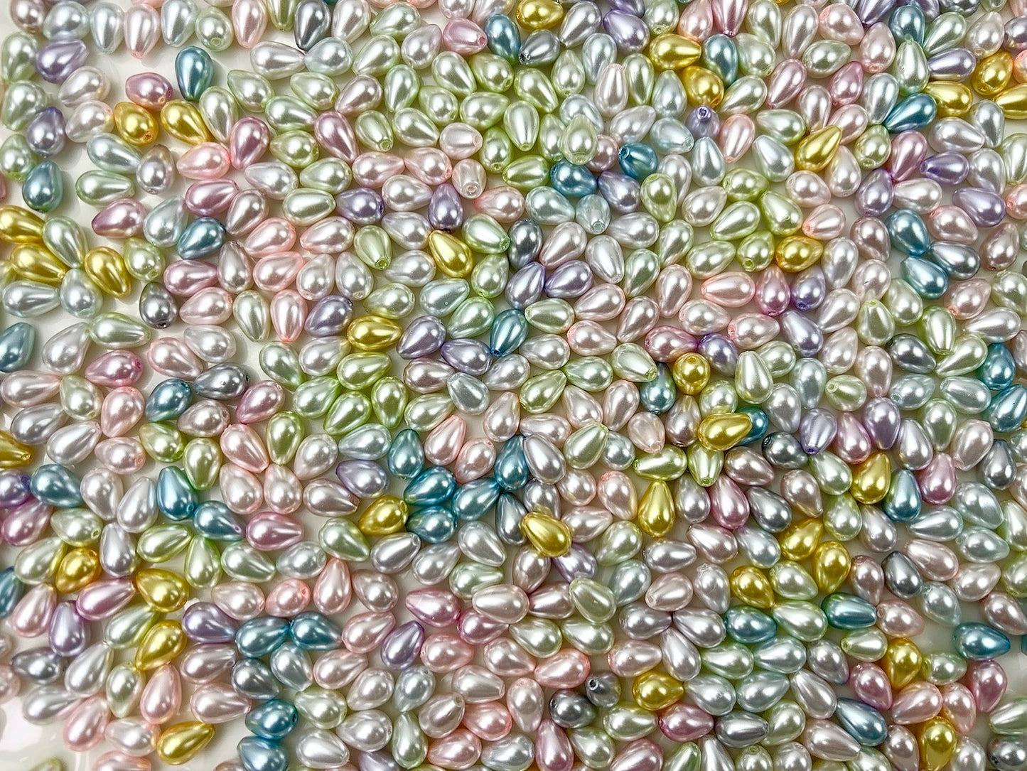 A.00001 883 新作パール：雫💧薄い系　8✖️12mm