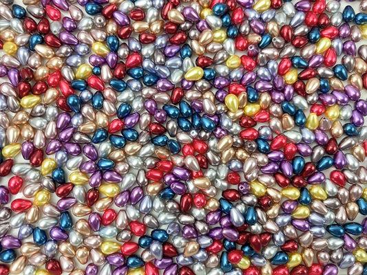 A.00001 884 新作パール：雫💧濃い系　8✖️12mm