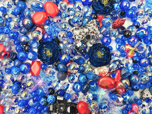 A.00001 872 新作ビーズ：ブルー涙　