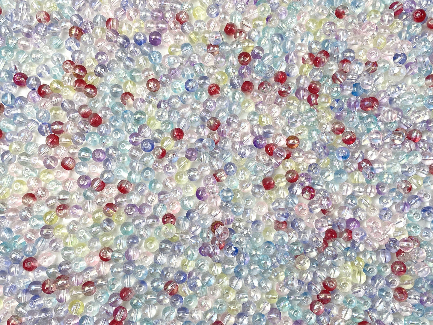 A.00001 863 新作ビーズ：ガラスチュルチュル　丸いお得🉐　6mm