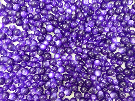 A.00001 843 新作樹脂ビーズ：紫　10-12-16mm