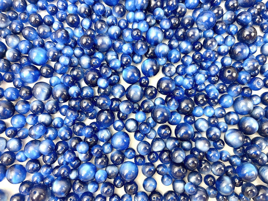 A.00001 841 新作樹脂ビーズ：ネイビー　10-12-16mm