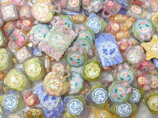 A.00001 834 新作ビーズ：花の世界【夜光浮彫】