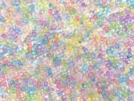 A.00001 752 新作ビーズ：透明ピーナツ