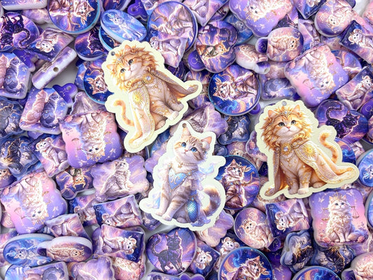 A.00001 651 新作ビーズ：星座の猫🐈‍⬛　女王様