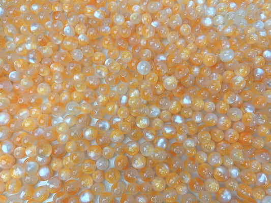 A.00001 642 11/1新作樹脂ビーズ:金桂　10-12mm